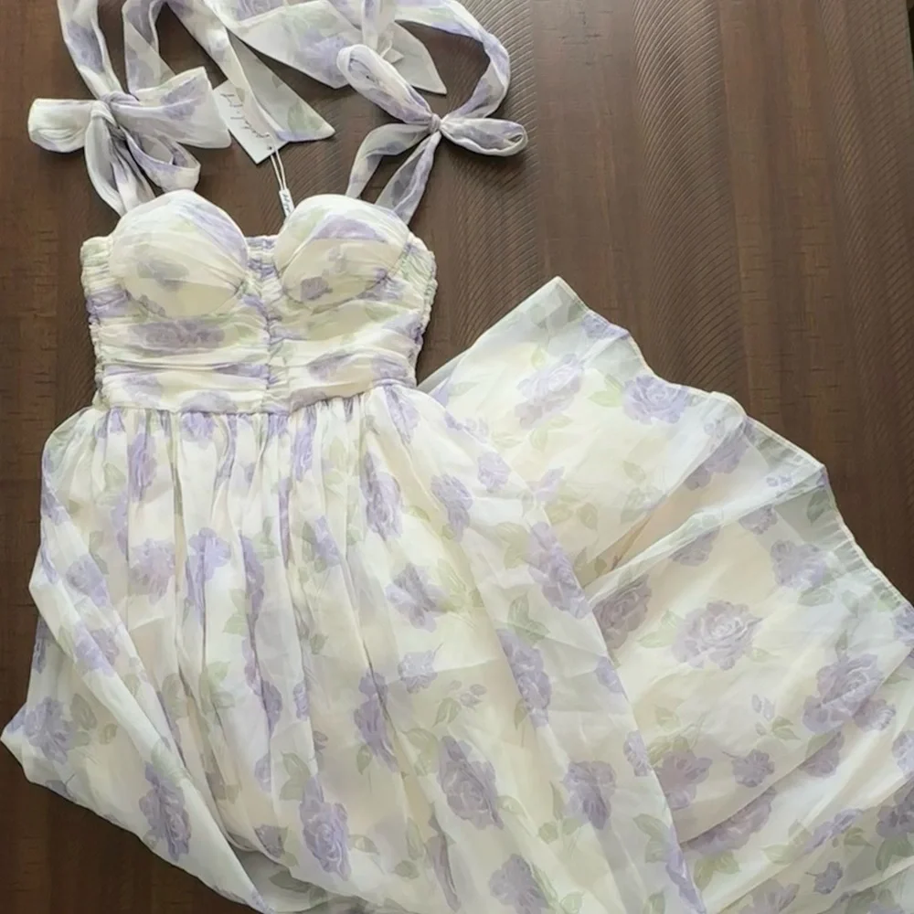 Petal & Pup Floret Midi Dress - Picture 3 of 4